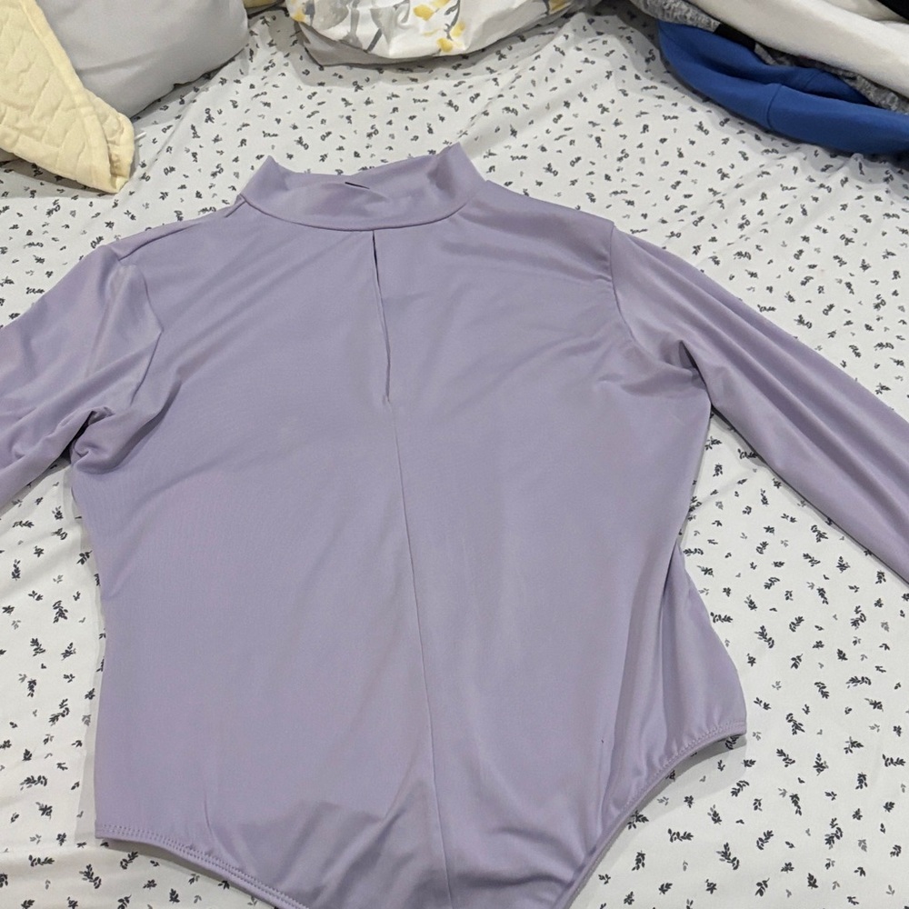 Lavender Long Sleeve Bodysuit